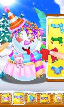 Snowman Hair Styles Salon Game screenshot 5