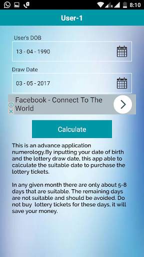 Lottery Date & Love Calculator screenshot 2