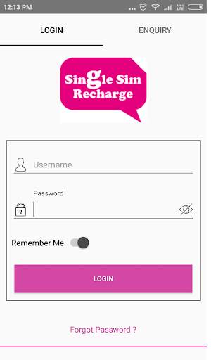 Single Sim Recharge screenshot 1