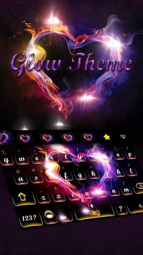 Glow Keyboard Theme स्क्रीनशॉट 3