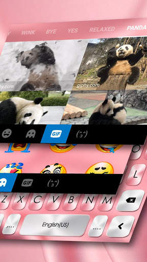 Pink Silk Keyboard Theme screenshot 4