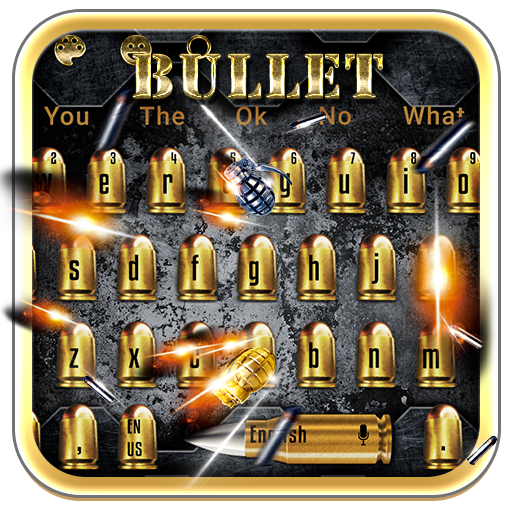Golden Bullet Shots Keyboard Theme icon