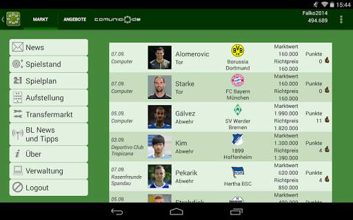 Comunio screenshot 9