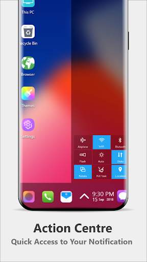 Modern phone X Theme for Computer Launcher screenshot 5