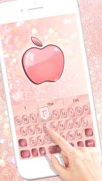 Phone 8 Rose Gold Keyboard स्क्रीनशॉट 3