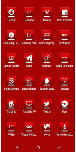 Combo Red v2 Icon Pack 8 تصوير الشاشة