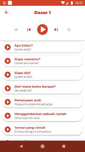 Belajar Bahasa Portugis - Mendengarkan & Berbicara screenshot 4