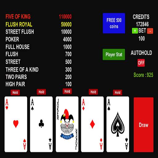 Poker Jolly Card screenshot 2