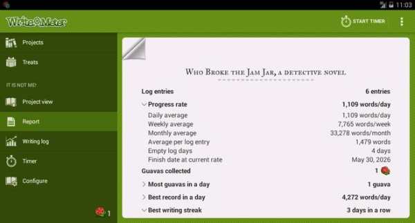 Writeometer screenshot 6