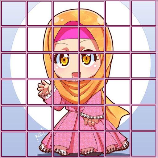 Baby cute hijab polysquare - polysphere edition icon