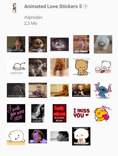 Love Animated Stickers For WhatsApp WAStickerApps screenshot 5