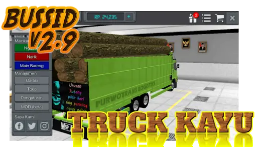 Livery Bussid Mod Truck Kayu screenshot 3