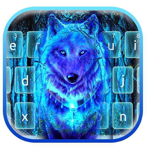 Neon Colorful Wolf Theme 10001004
