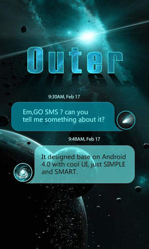 GO SMS PRO OUTER THEME EX screenshot 1