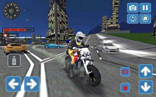 City Police MotorBike 3D Driving Simulator screenshot 8