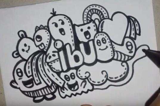Easy Steps to Draw Doodle Art Names screenshot 3