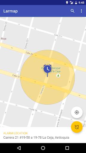 Larmap - Location alarm screenshot 2