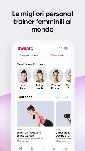 Sweat: app fitness per donne screenshot 3