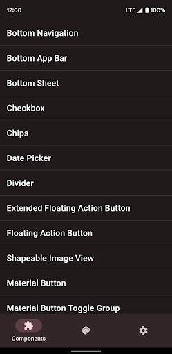 Material Components Gallery screenshot 1