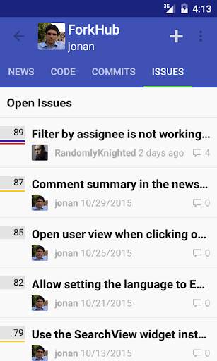 ForkHub for GitHub screenshot 2