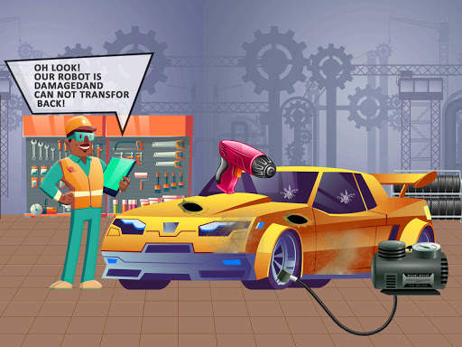 Grand Robot Car Iron Factory Maker Game screenshot 15