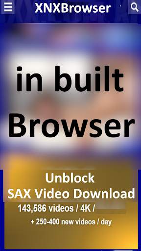 Xnx Browser: Xnx Unblock and Sax Video Download स्क्रीनशॉट 3
