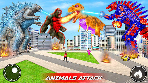 Angry Dinosaur Gorilla Rampage screenshot 1