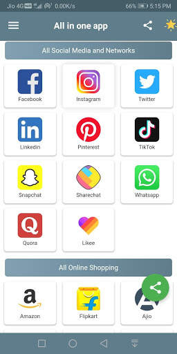 All In One App - All Online Shopping, Social Media screenshot 7