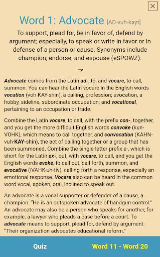 Verbal Advantage - Level 2 screenshot 2