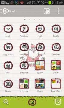 Doodle Christmas go launcher screenshot 4