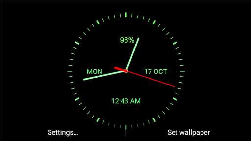 Analog Clock Live Wallpaper screenshot 8