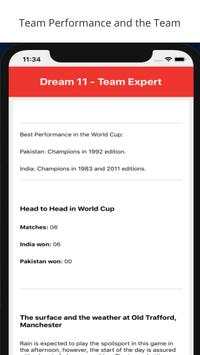 Dream11 Expert Team 100% Prediction - Team Updates screenshot 1