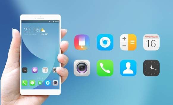 Theme for Samsung galaxy J7 blue wallpaper screenshot 4
