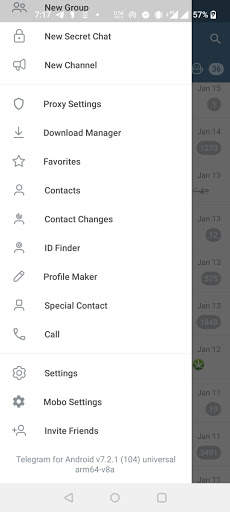 Mobogram Messenger 2021 - Original screenshot 5