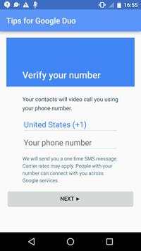 Tips for Google Duo 2016 screenshot 2