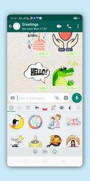 Greetings Stickers for WhatsApp 2019 screenshot 7