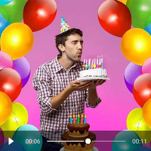 Birthday video maker with phot screenshot 5
