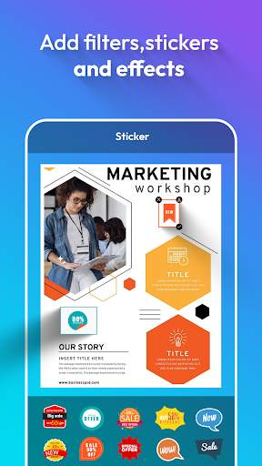 Flyer maker App : Poster Maker स्क्रीनशॉट 5