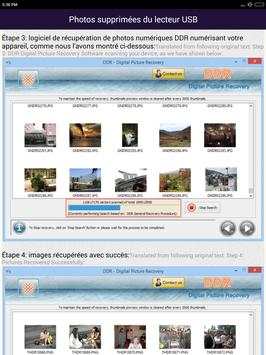 Aide de récupération de photos supprimées Français 9 تصوير الشاشة