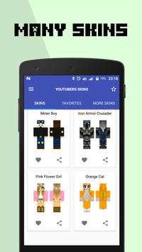 Youtubers Skins for Minecraft PE screenshot 1