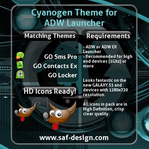 ADW Theme Cyanogen أيقونة