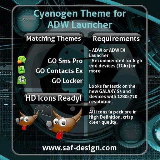 ADW Theme Cyanogen 1.16