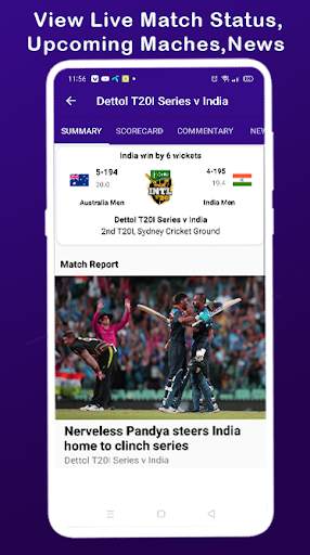 Live cricket TV Hd 2021 : Live Stream Score App screenshot 3