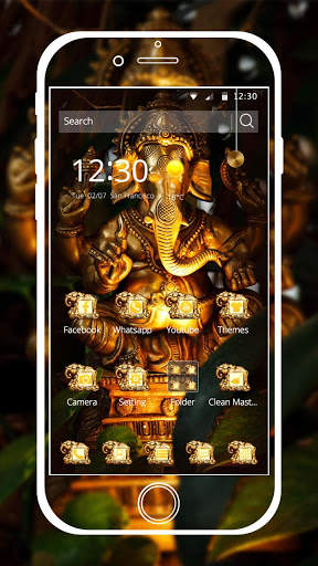 elephant theme Golden Buddha screenshot 1