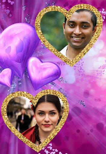I Love You Dual Photo Frame Album Maker 2 تصوير الشاشة