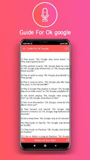 guide for ok google voice command : G-Asistant CMD screenshot 3