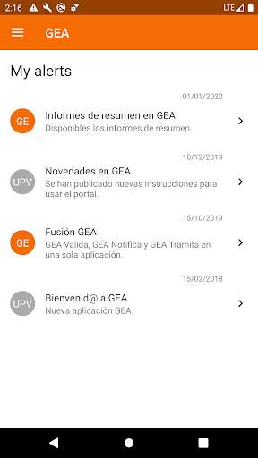 UPV - GEA screenshot 2