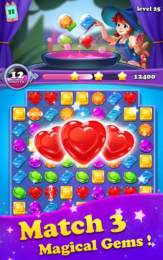 Gems Witch - Jewel Crush Adventure screenshot 10