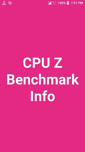 CPU Z Benchmark Info screenshot 1
