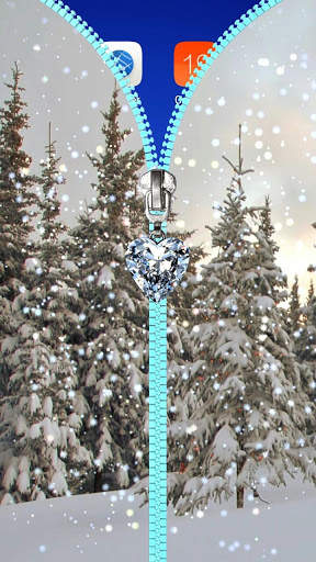 Winter lock screen. 3 تصوير الشاشة